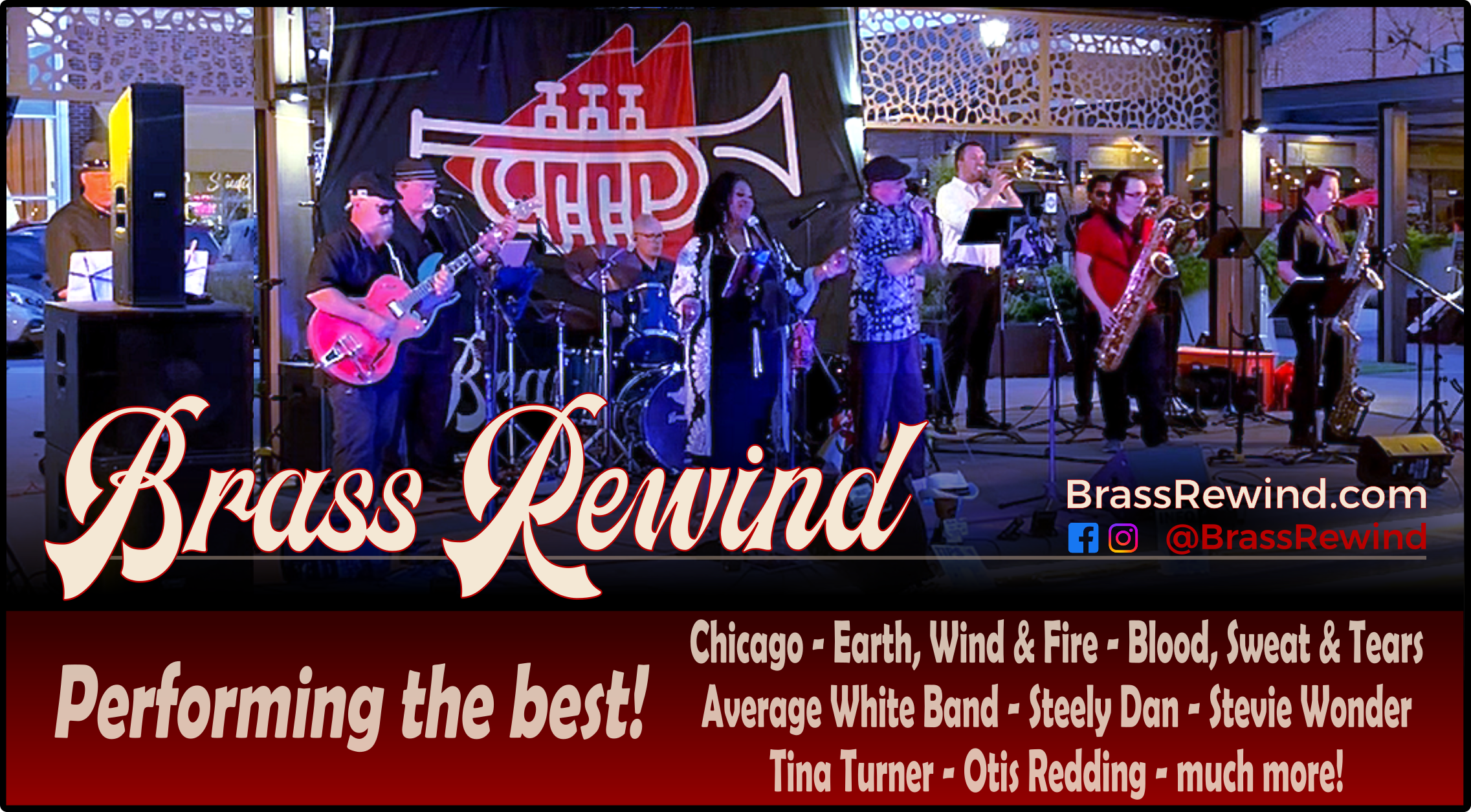 Brass Rewind, a funk/rock/dance horn band in Kansas City